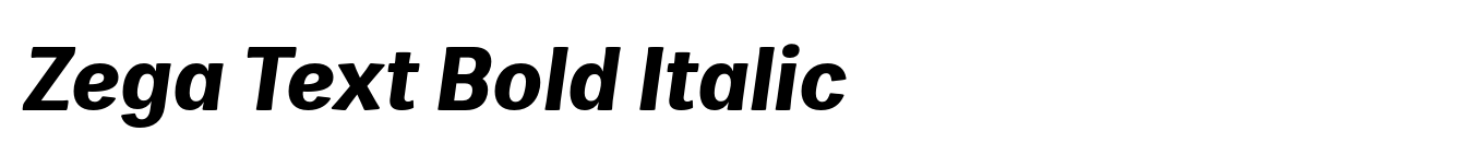 Zega Text Bold Italic image